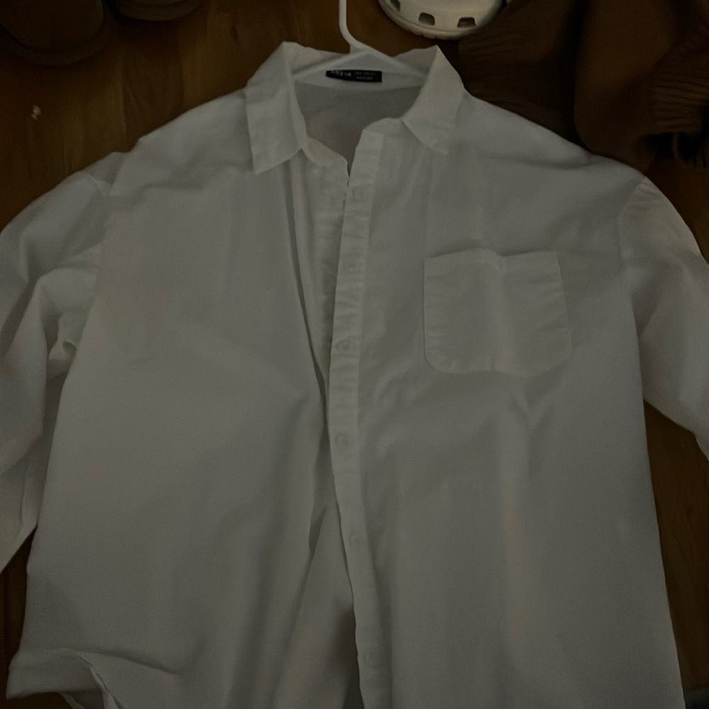 White button down